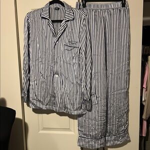 Polo by Ralph Lauren Blue and White Striped Pajama Set NWOT